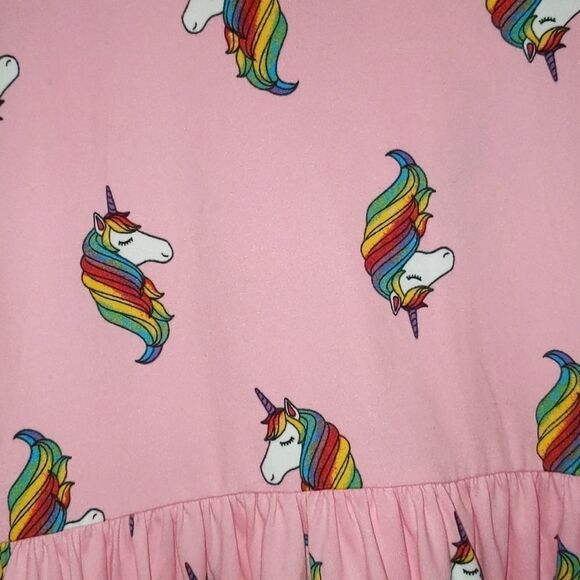 Rare Editions pink unicorn dress Sz 10 NWT - Picture 6 of 6